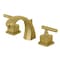 Kingston Brass KS4987CQL Claremont 8" Widespread Bathroom Faucet, Brushed Brass KS4987CQL - alternate 1